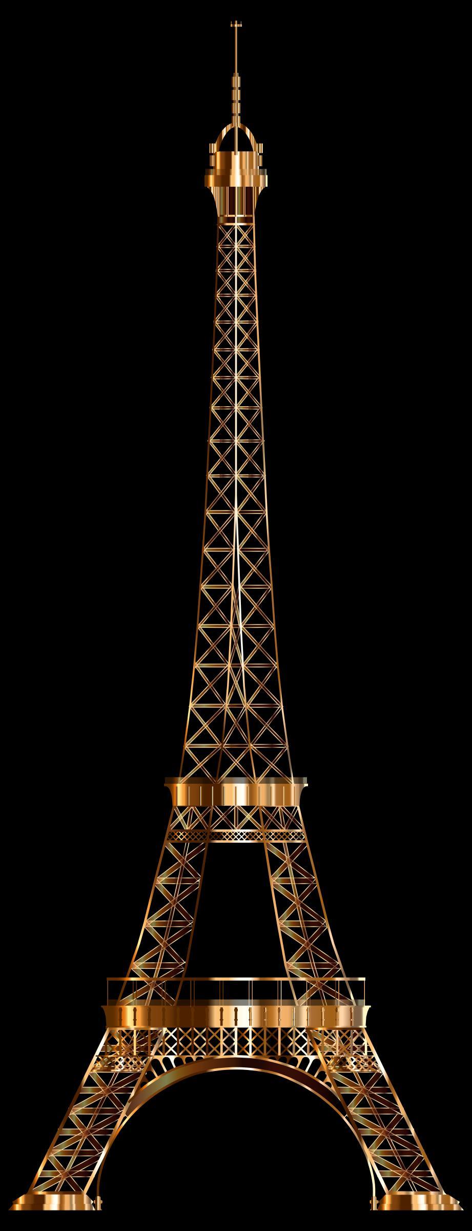 Eiffel Tower Shiny Copper png transparent