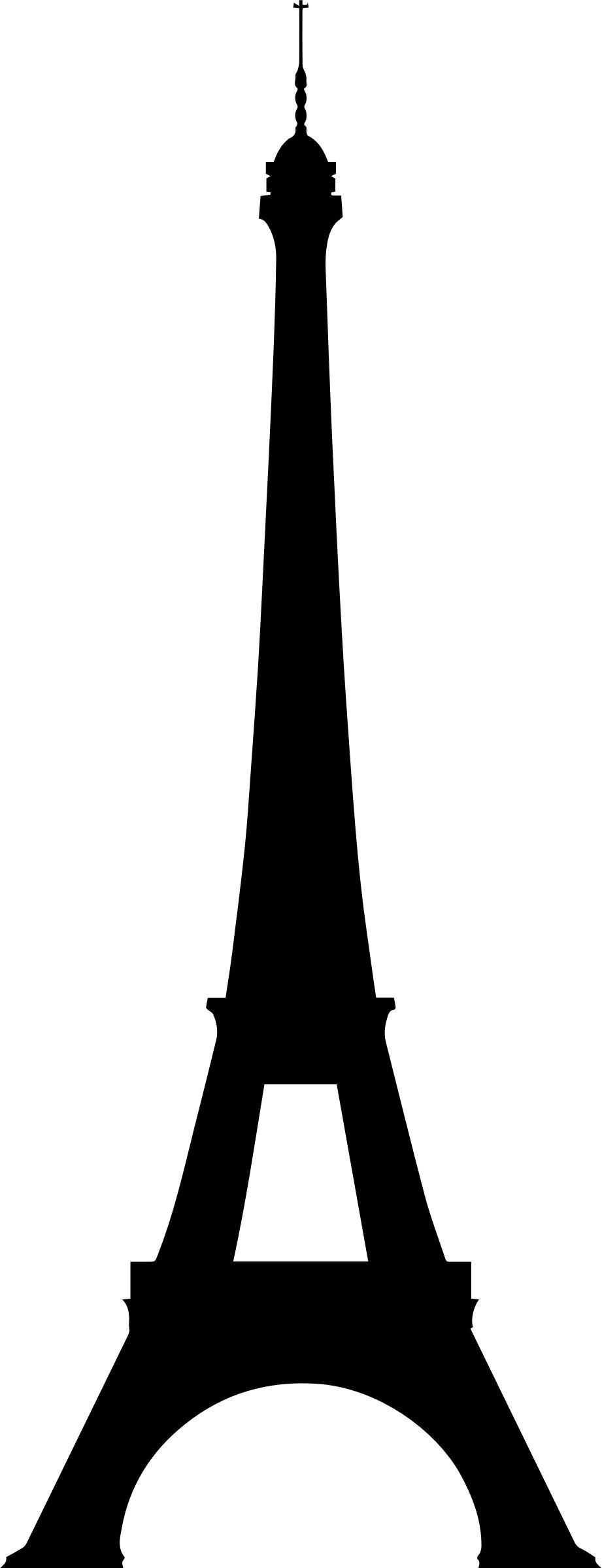 Eiffel Tower Silhouette png transparent