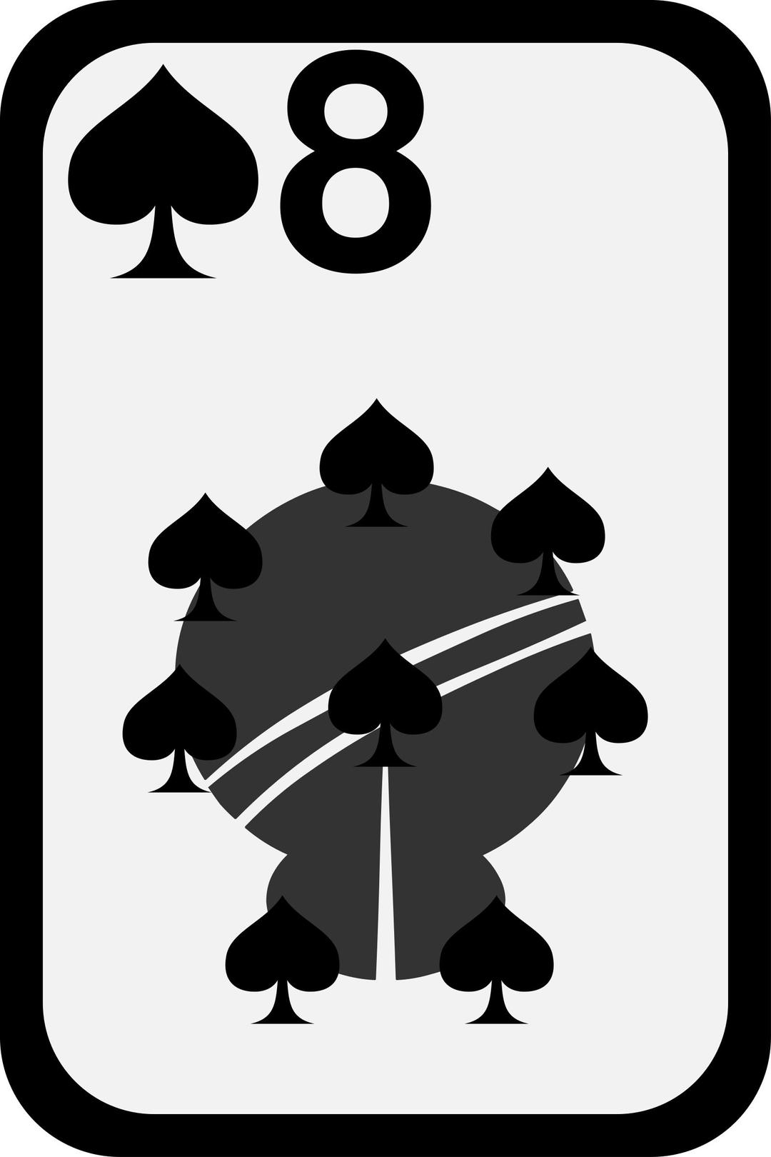 Eight of Spades png transparent
