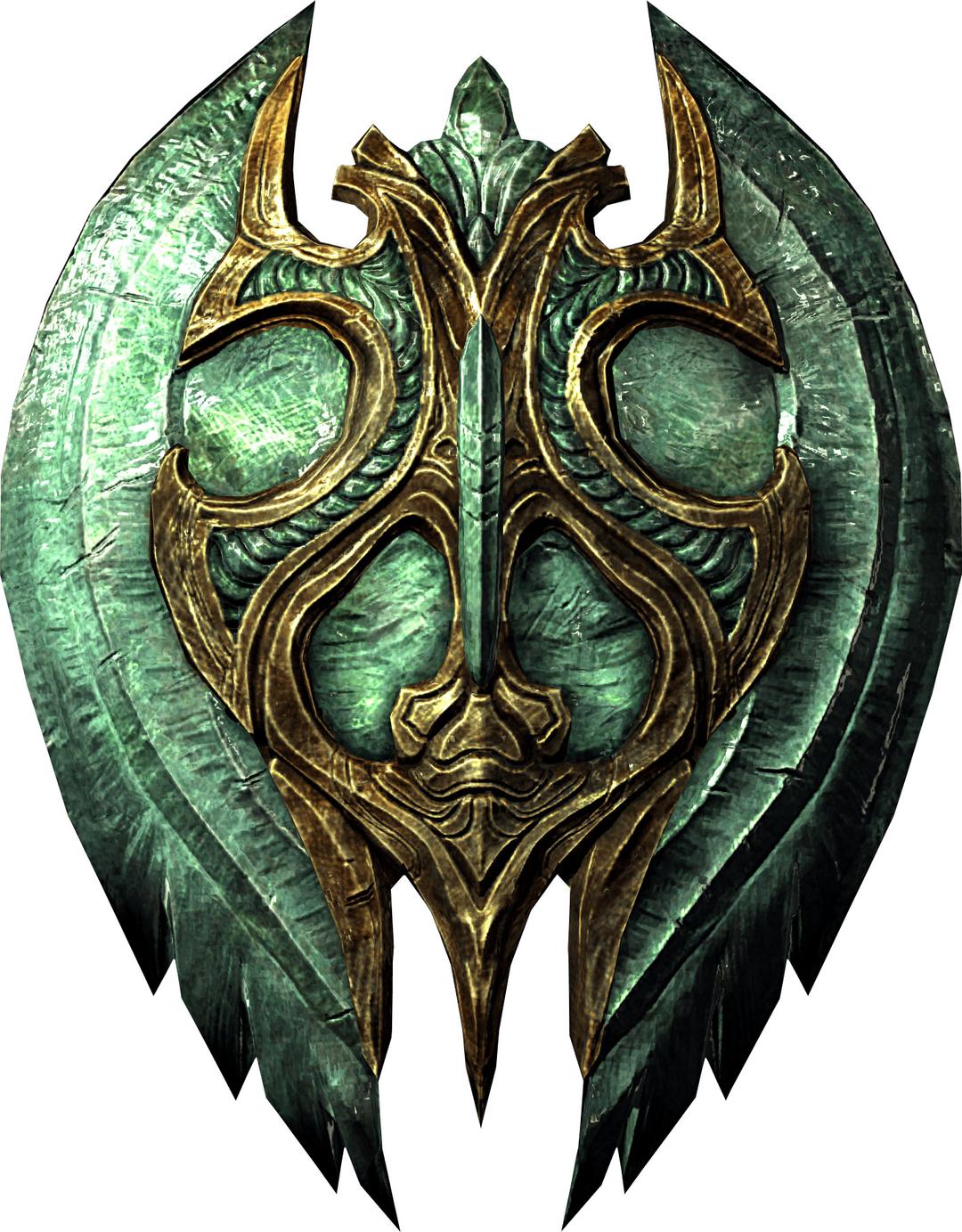 Elder Scrolls Skyrim Glass Shield png transparent