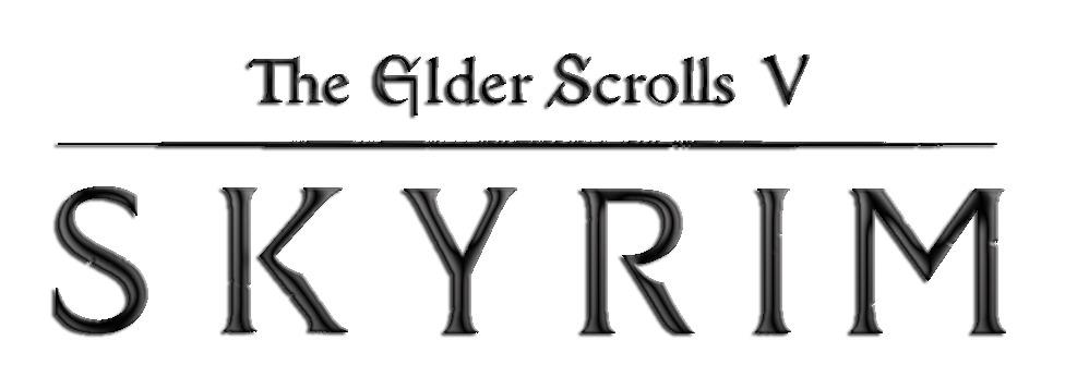 Elder Scrolls Skyrim Logo png transparent