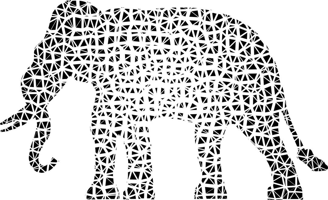 Elephant Silhouette Flying Apart 2 png transparent