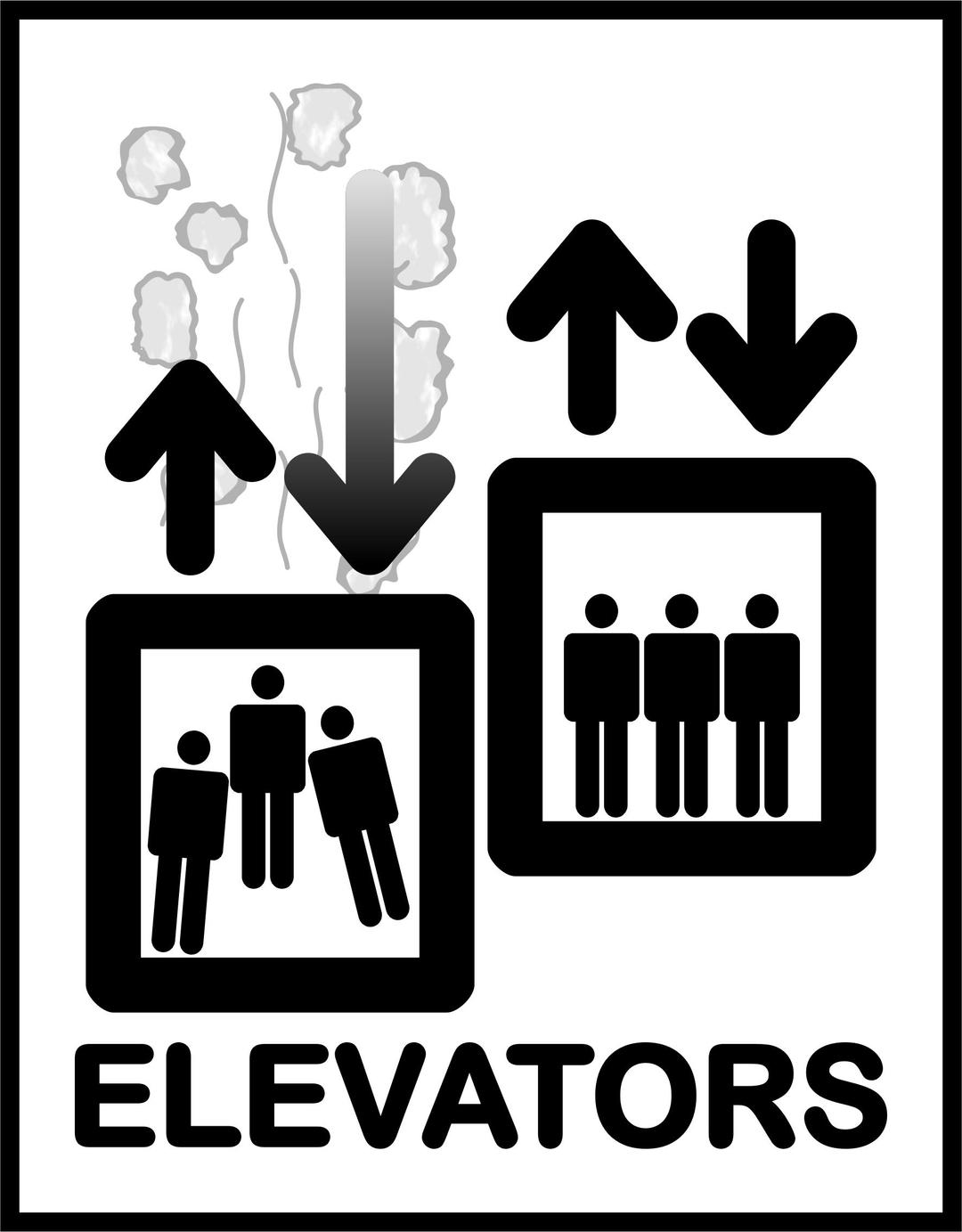 Elevator Sign png transparent
