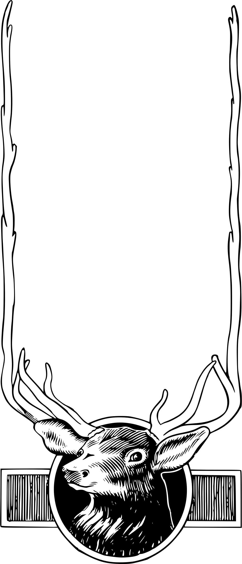 Elk Head Frame png transparent