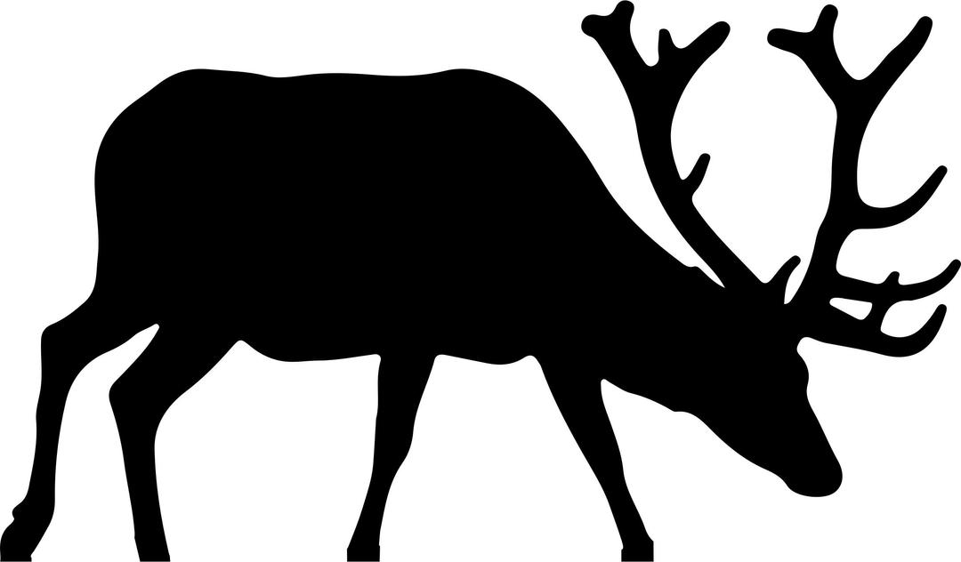 Elk Silhouette png transparent