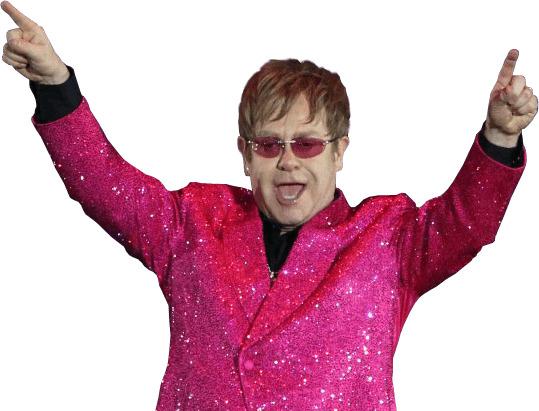 Elton John Pink Suit png transparent