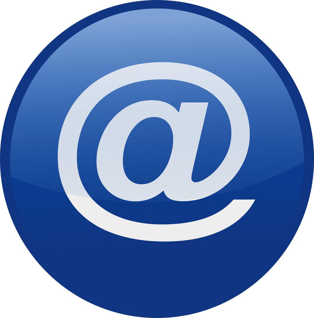 email-blue png transparent