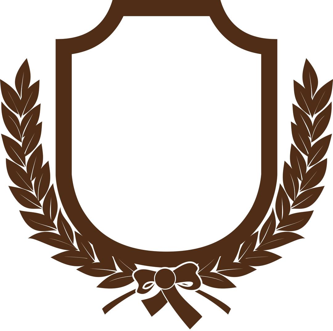 Emblema de Laurel png transparent