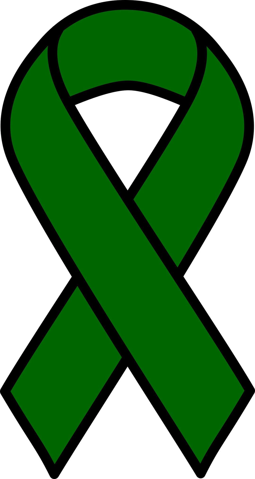 Emerald Liver Cancer Ribbon png transparent