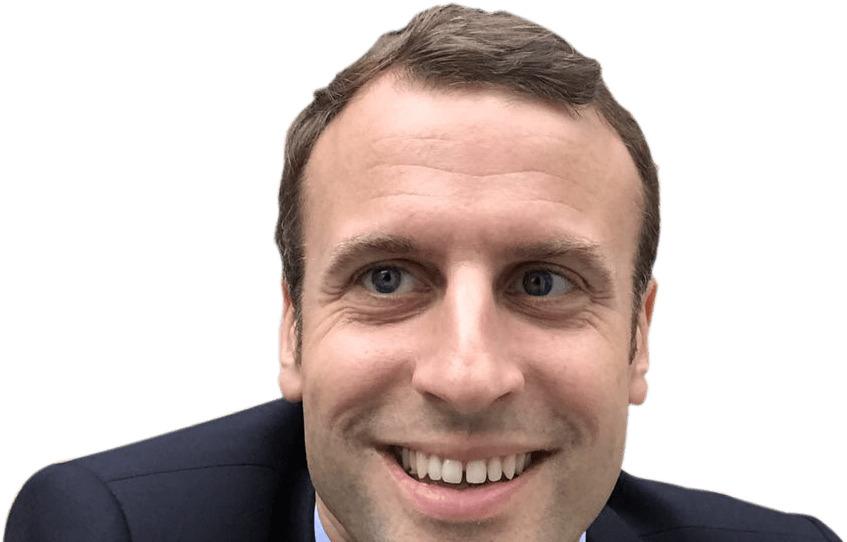 Emmanuel Macron Close Up png transparent