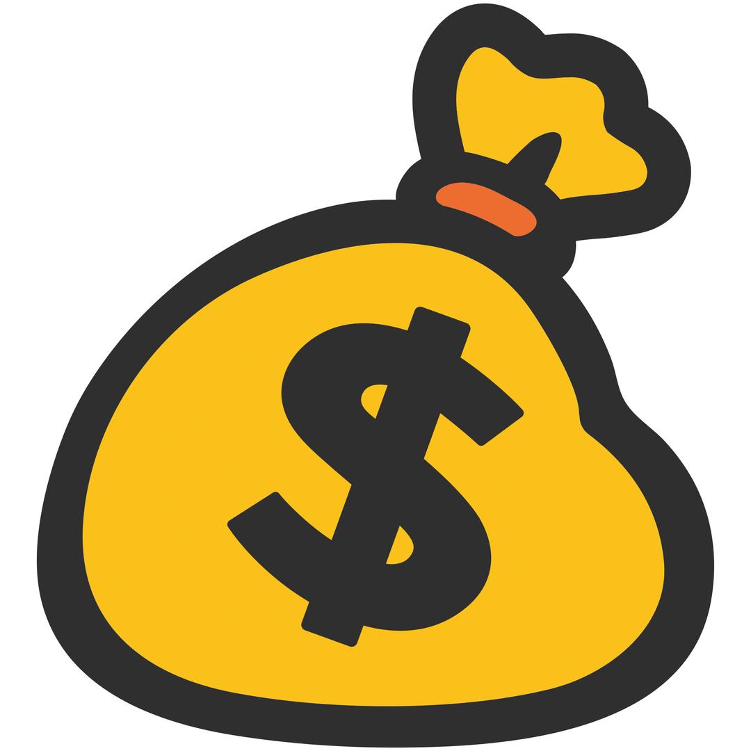 Emoji Bag Of Cash png transparent