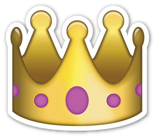 Emoji Crown Sticker png transparent