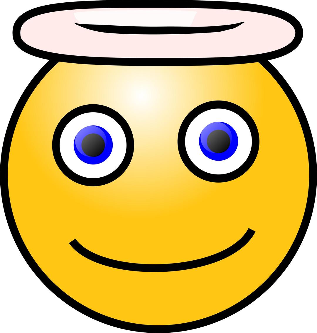 Emoticons: Angelic face png transparent