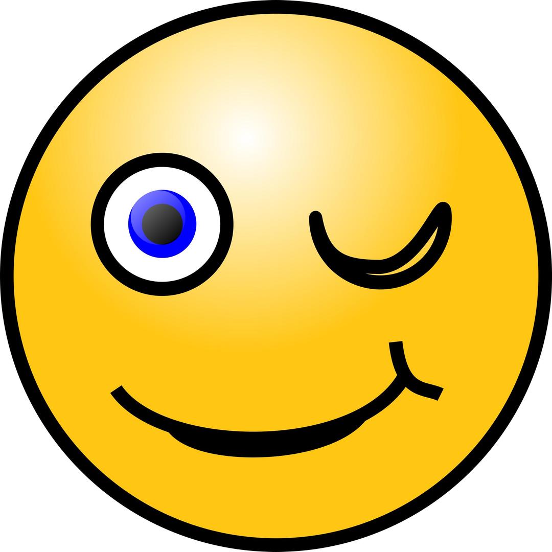 Emoticons: Winking face png transparent