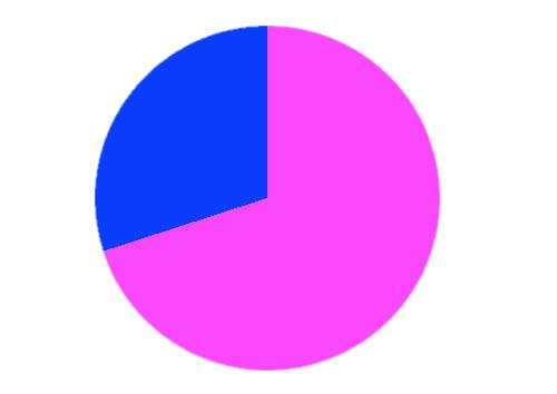 Empty 70% Pie Chart png transparent