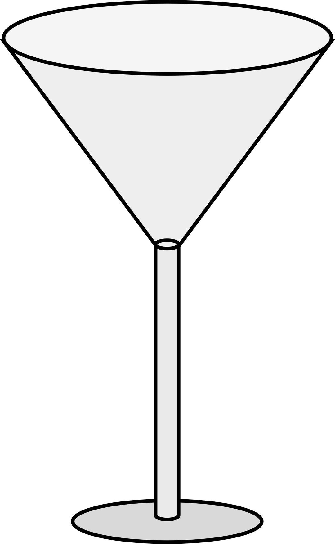 Empty Martini Glass png transparent