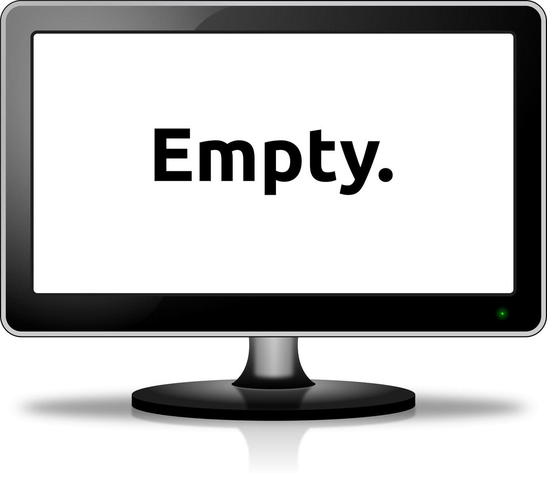 Empty monitor png transparent