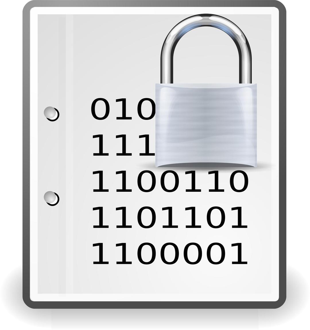 Encrypted document silver png transparent