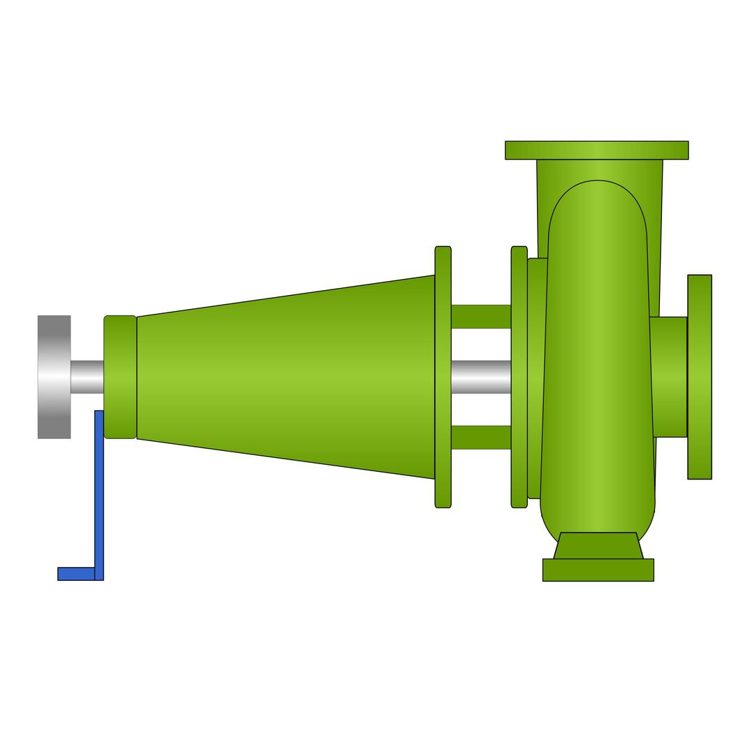 End suction pump png transparent