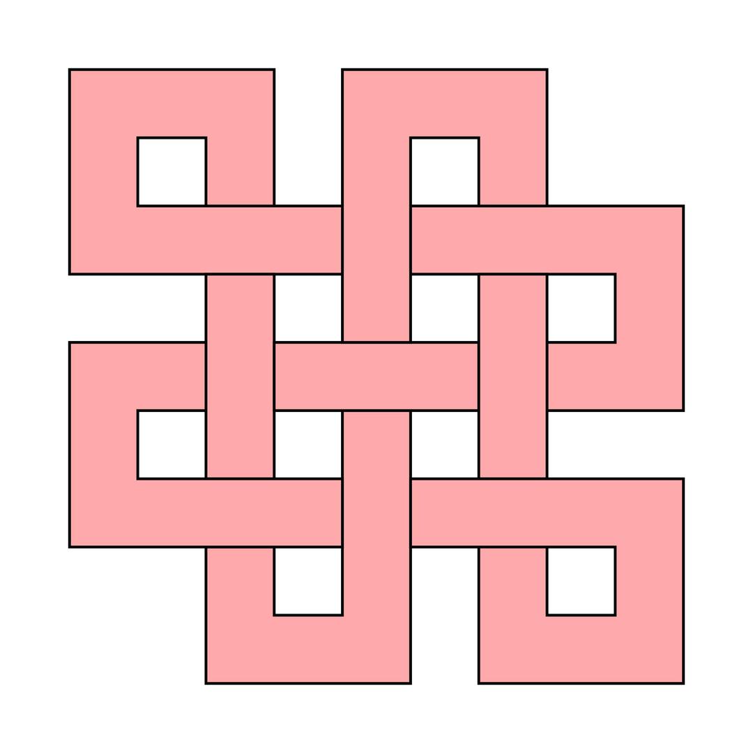 Endless knot (samsara) png transparent