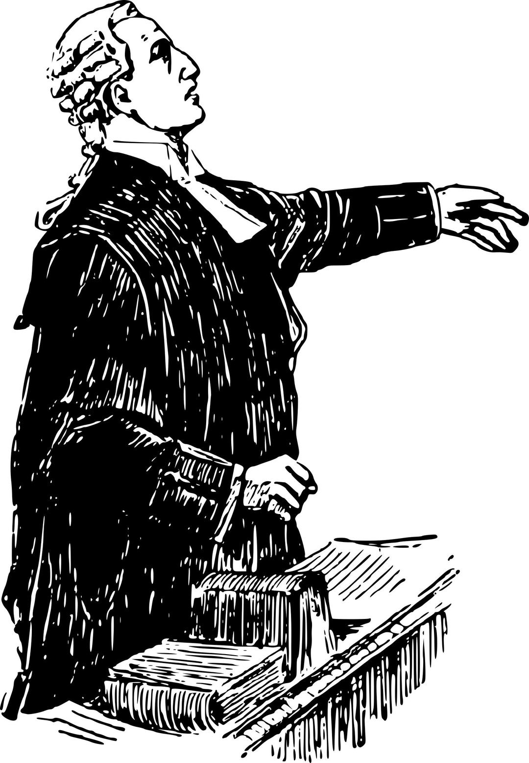 English lawyer, early 20th century. png transparent