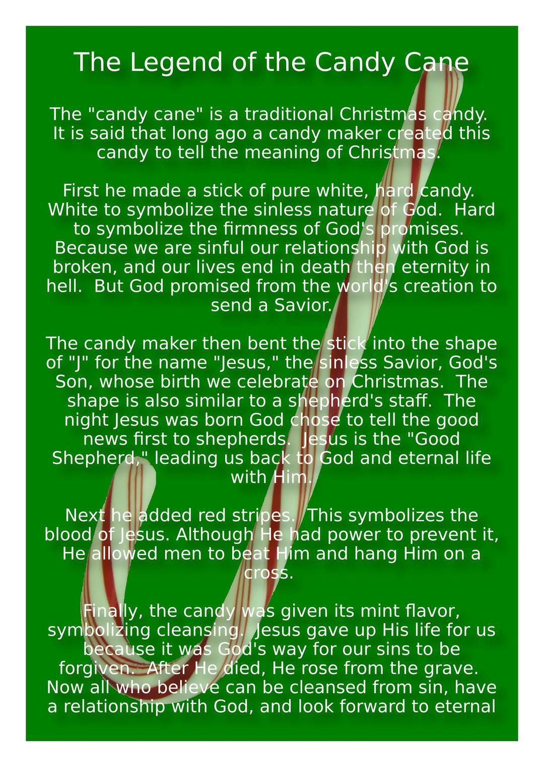 English - The Legend of the Candy Cane png transparent
