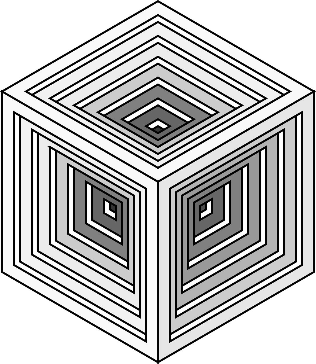 engraved cube png transparent