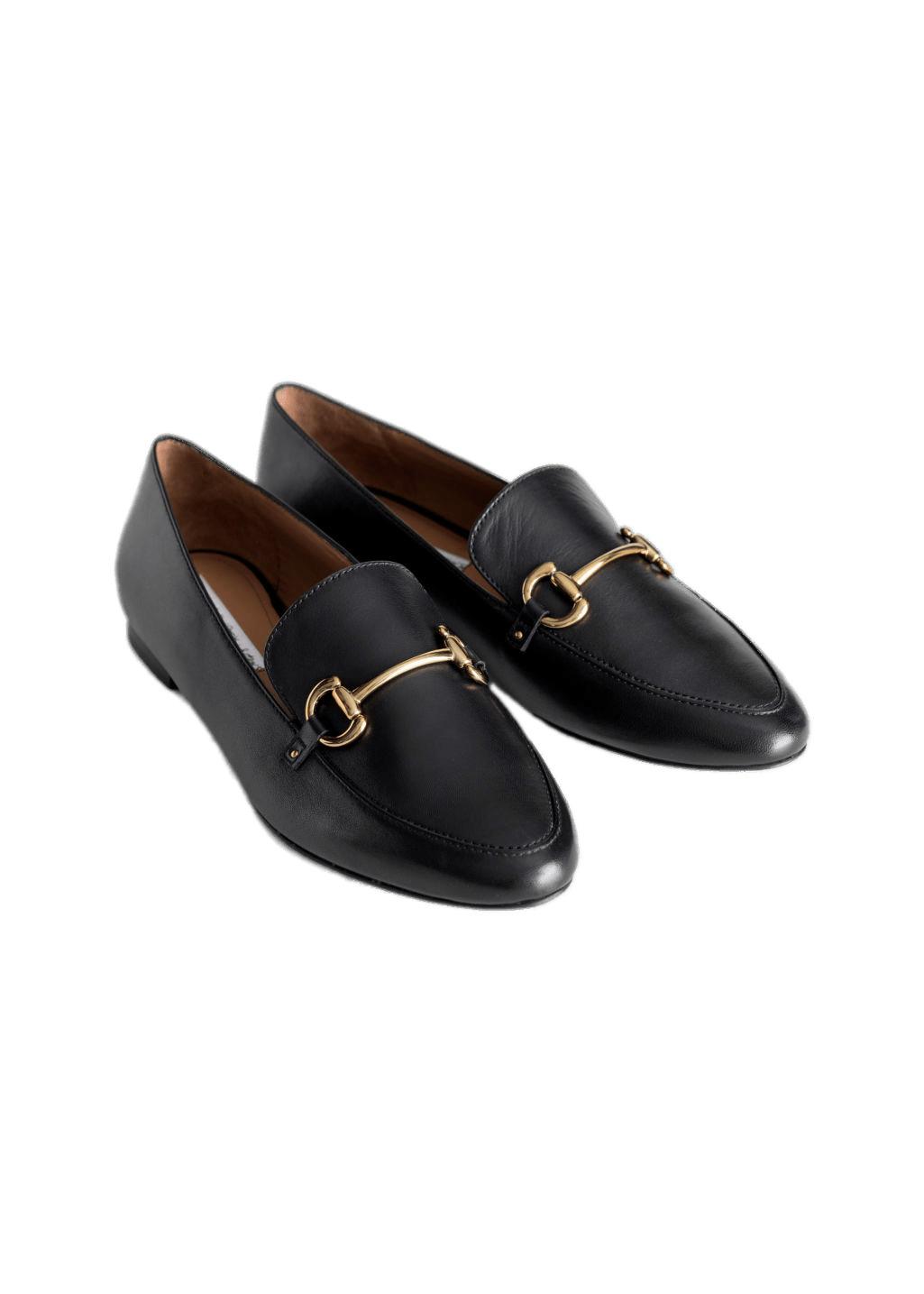 Equestrian Buckle Loafers png transparent