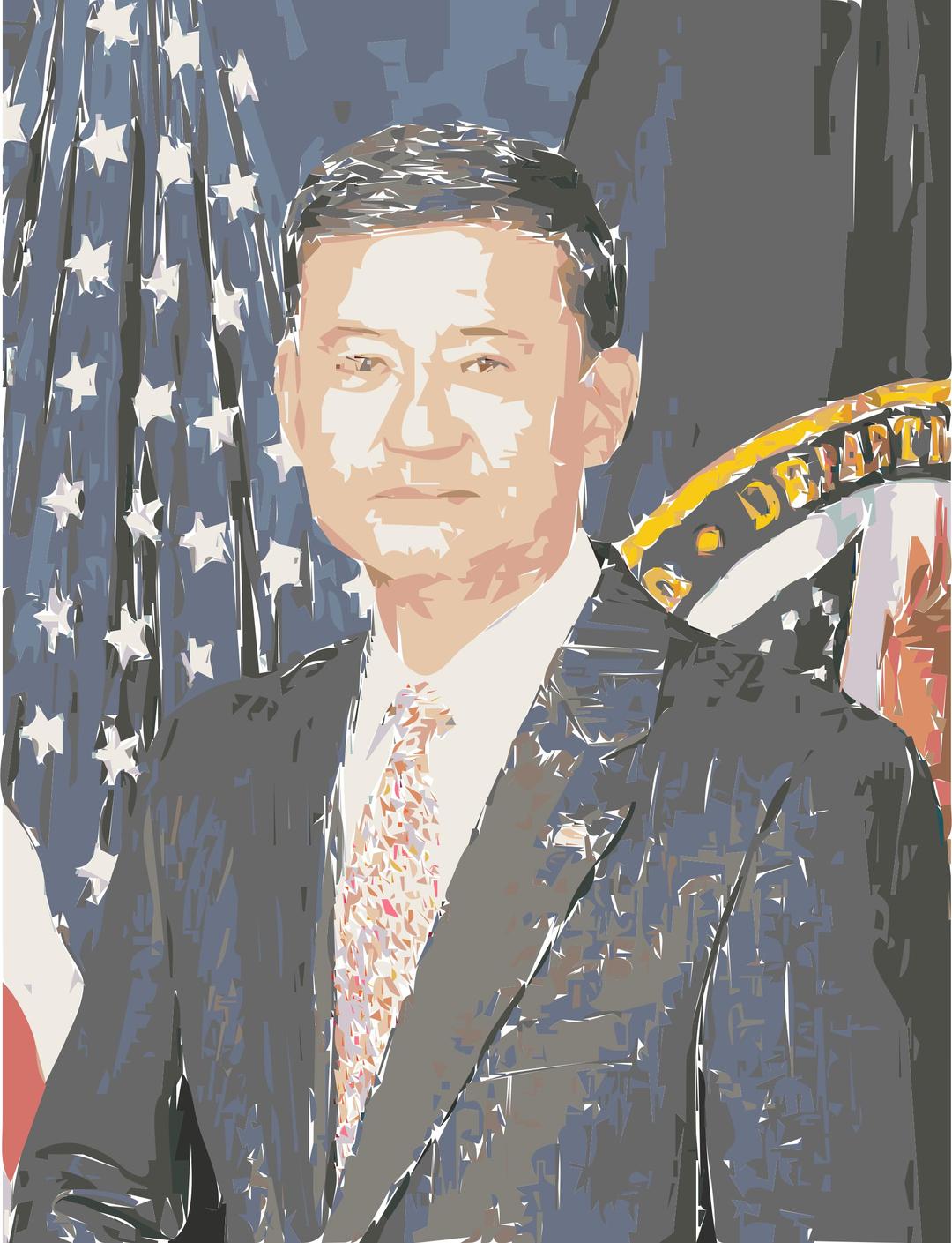 Eric Shinseki official Veterans Affairs Portrait Colorized png transparent