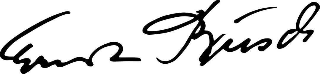 Ernst Busch Signature png transparent
