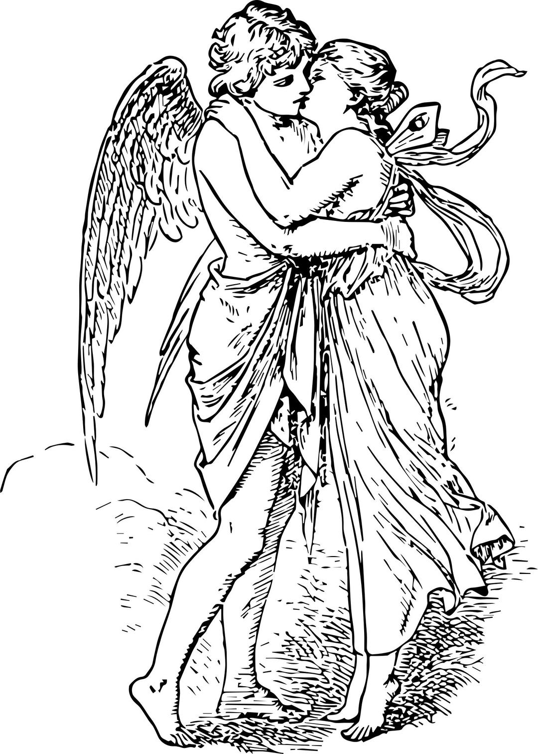 Eros and Psyche png transparent