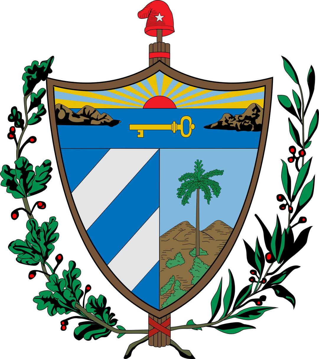 Escudo de Cuba png transparent