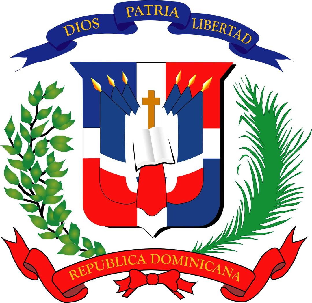 Escudo Nacional Dominicano png transparent