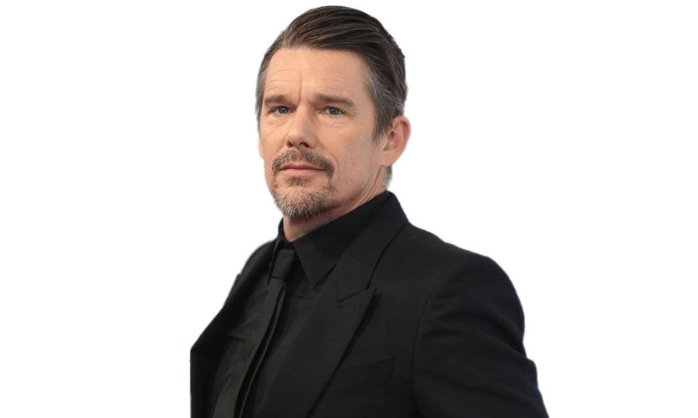 Ethan Hawke Black Outfit png transparent