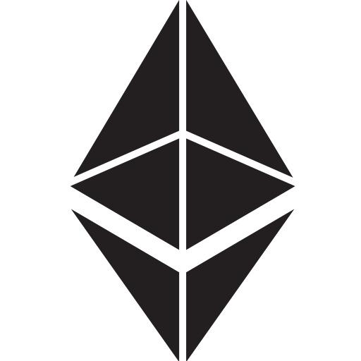 Ethereum Black Icon png transparent