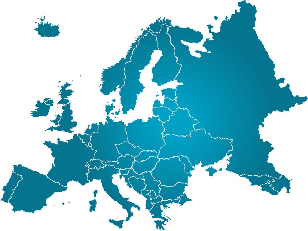 Europe Map png transparent