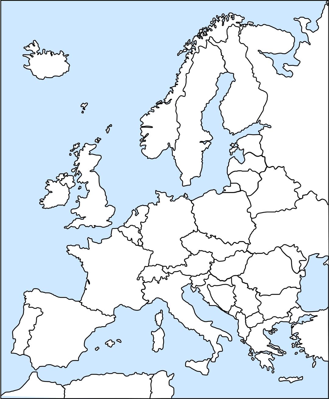 europe outline png transparent