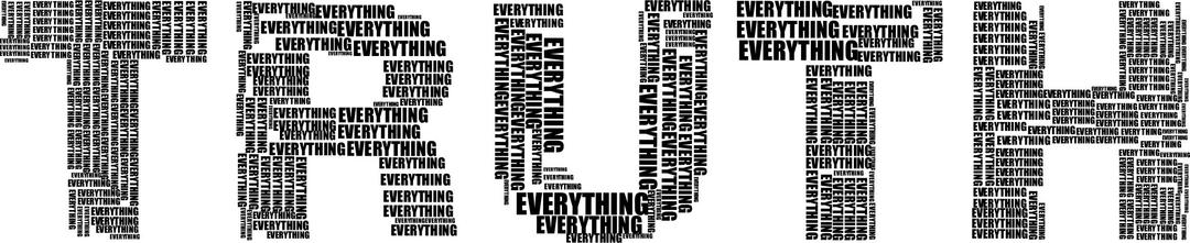 Everything Is In Truth Black png transparent