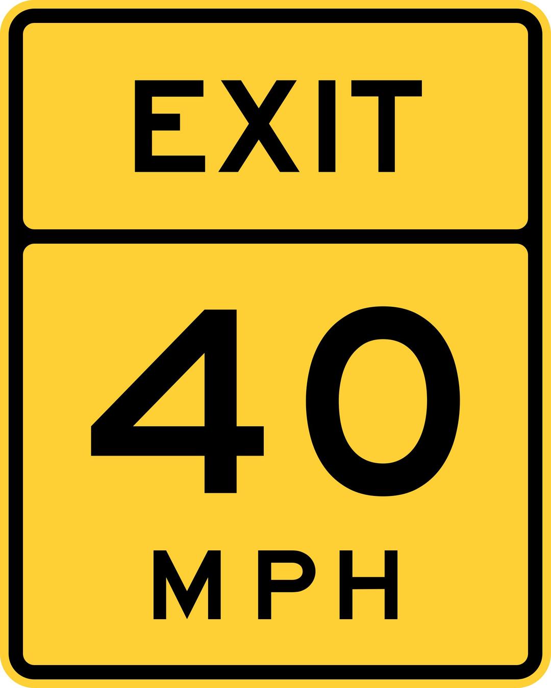 Exit Speed 40 png transparent