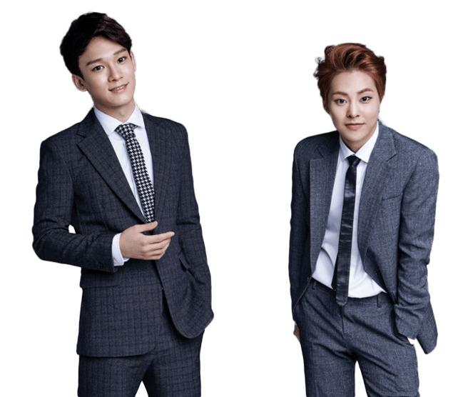 EXO Chen and Xiumin png transparent