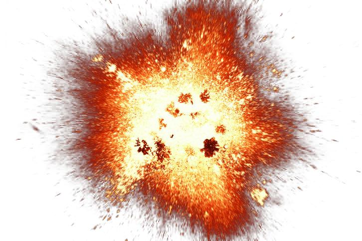 Explosion and Sparks png transparent
