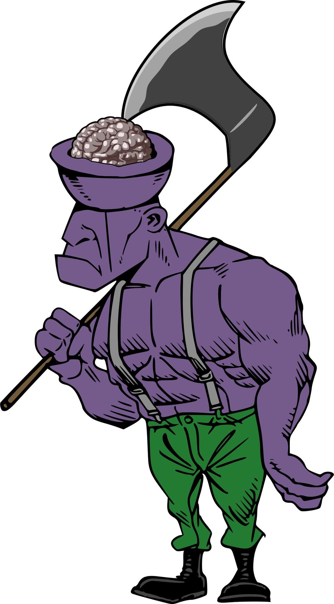 Exposed Brain Zombie png transparent