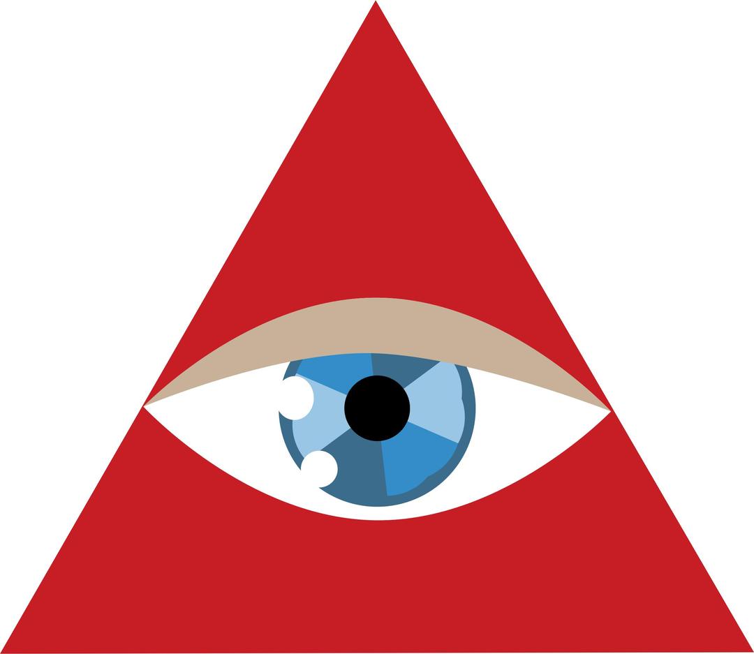 eye in triangle png transparent