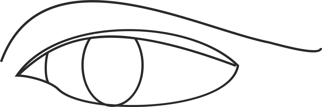 Eye line drawing png transparent