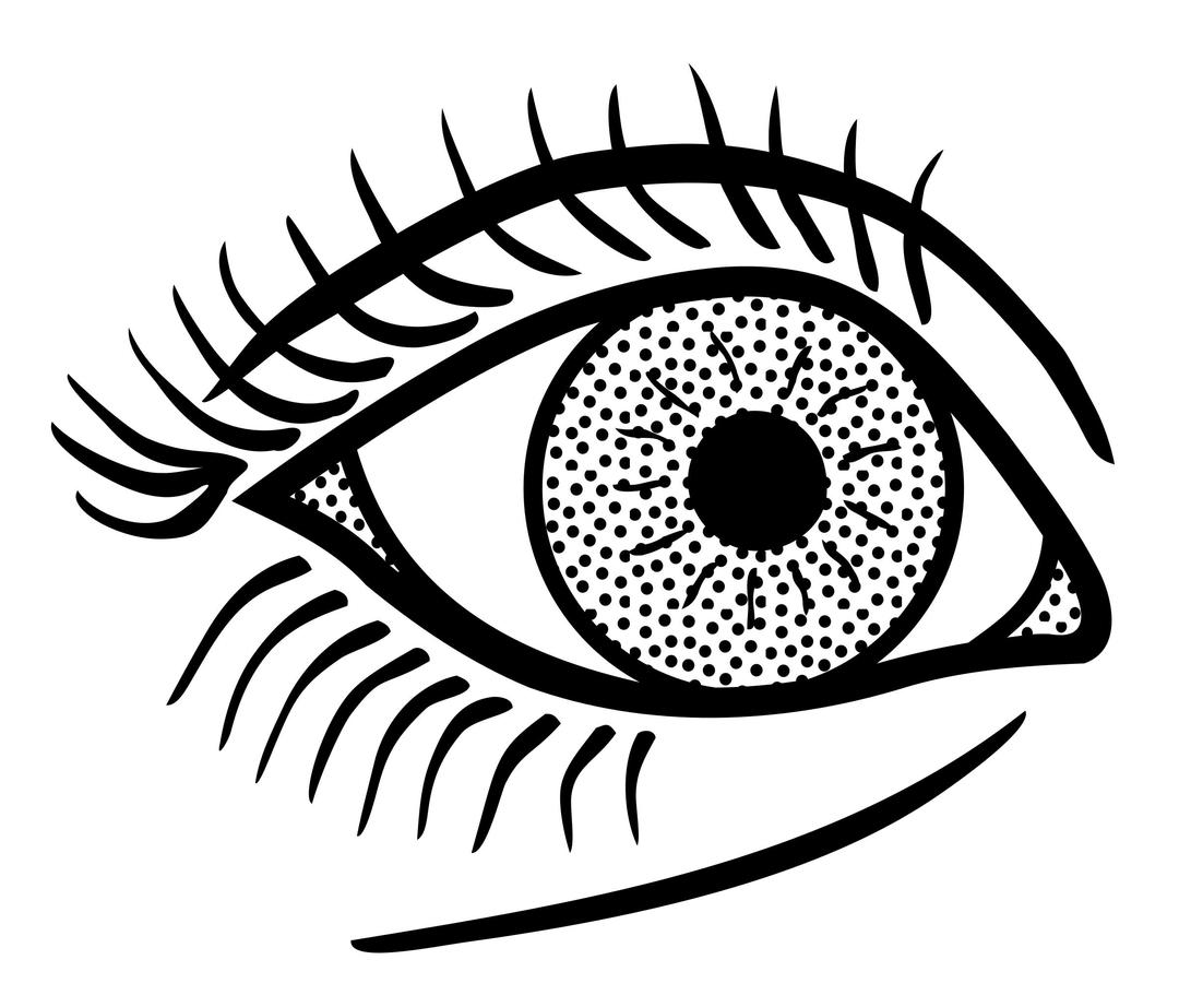 eye - lineart png transparent