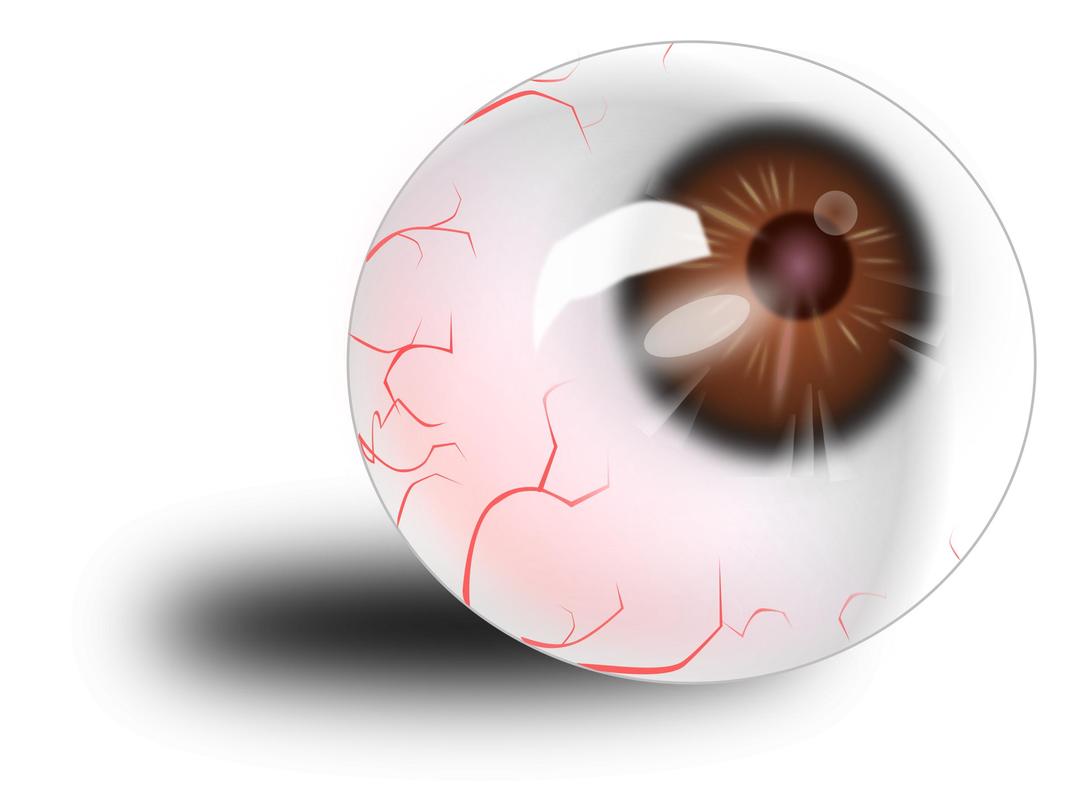 Eyeball brown-bloodshot png transparent