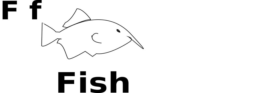 F for Fish  png transparent
