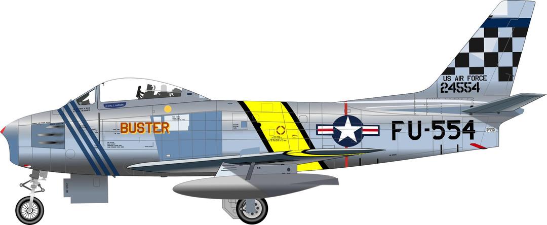 F-86F FIGHTER png transparent