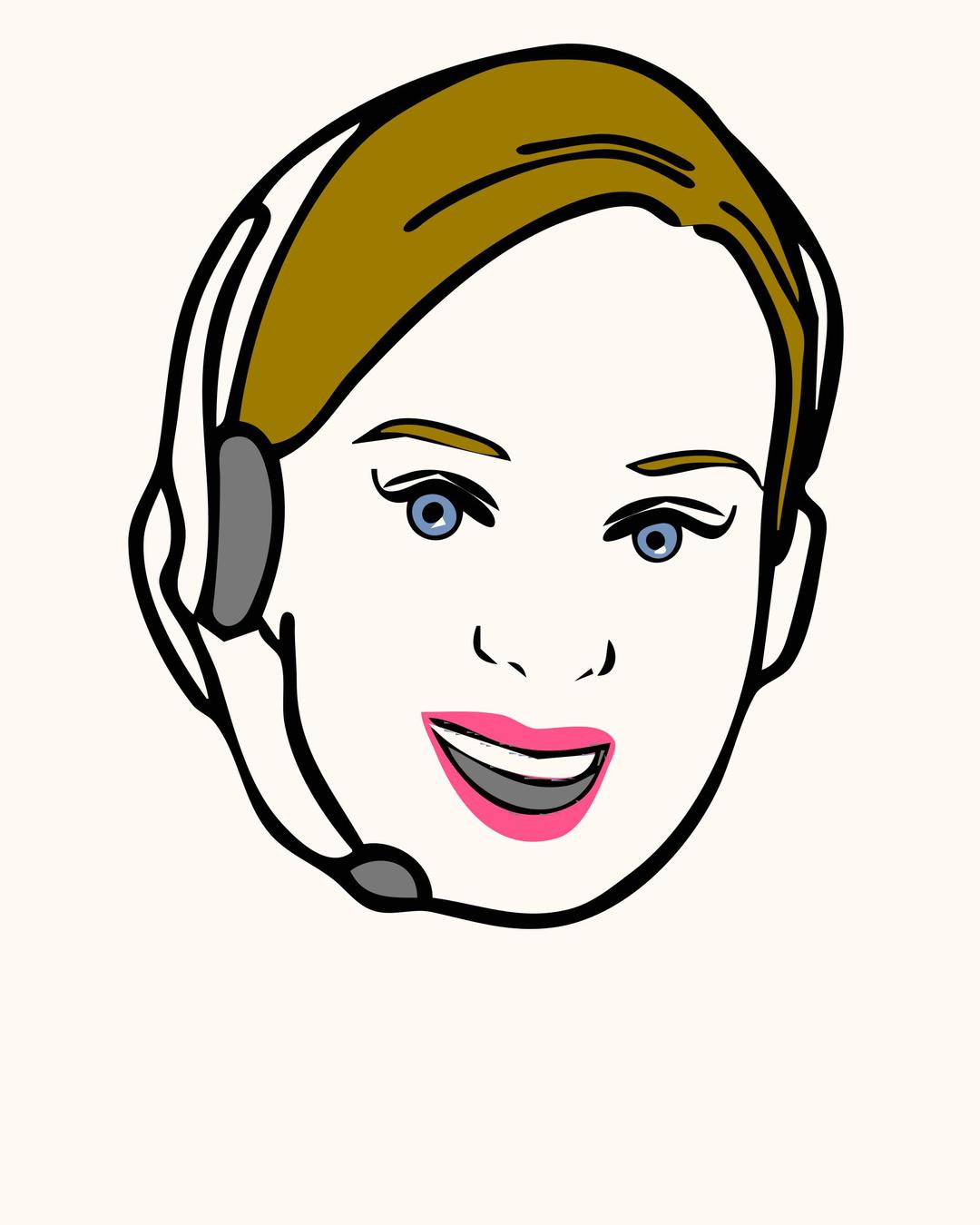 Face, Avatar, Woman, Female, Headset 2 png transparent