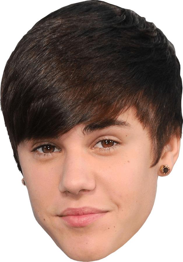 Face Justin Bieber png transparent